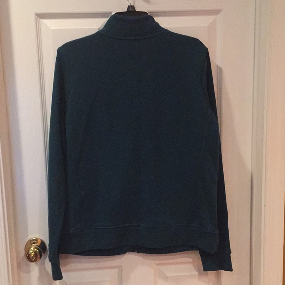 🌿Laura Scott Hunter Green Sweat Jacket - Picture 2 of 9